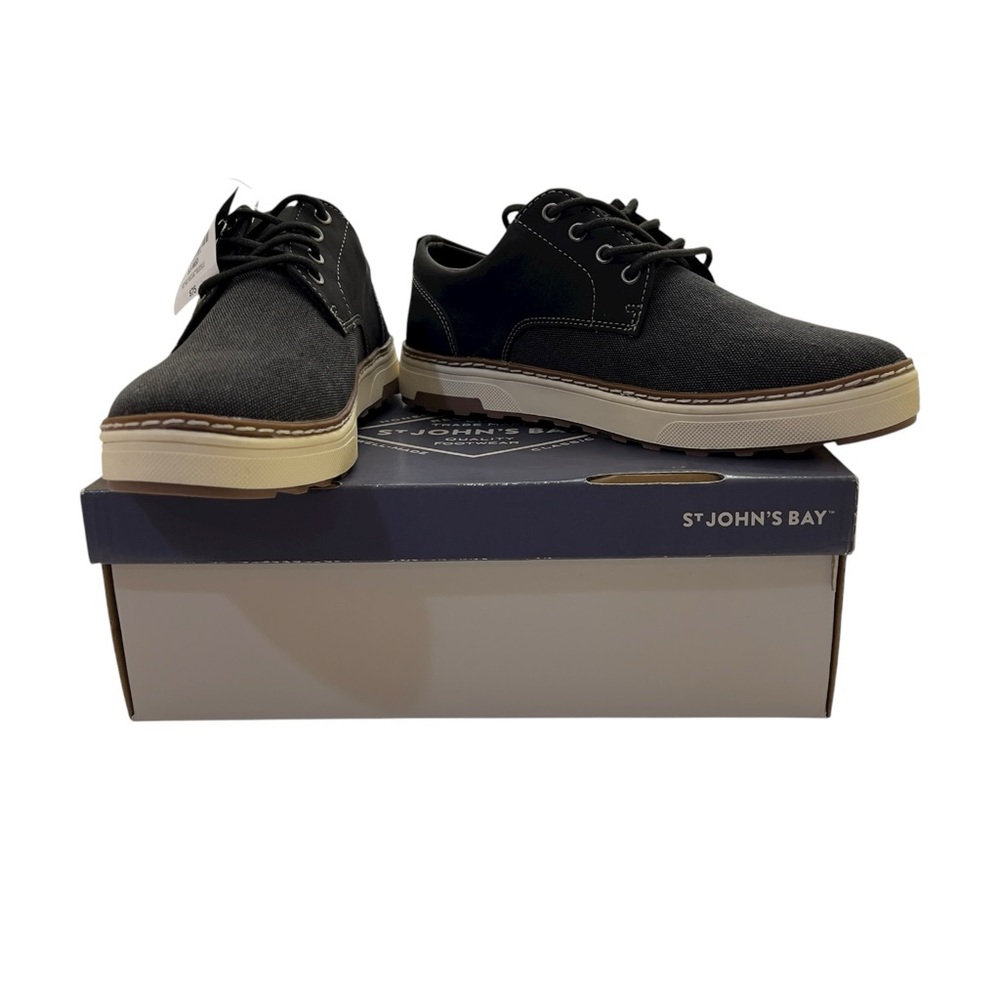 NEW Saint John’s Bay Jacob Black Oxford Shoes Men’s 8.5M Minor Store Marks